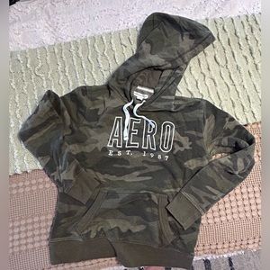 Aeropostale EUC hoodie sweatshirt camo print XS